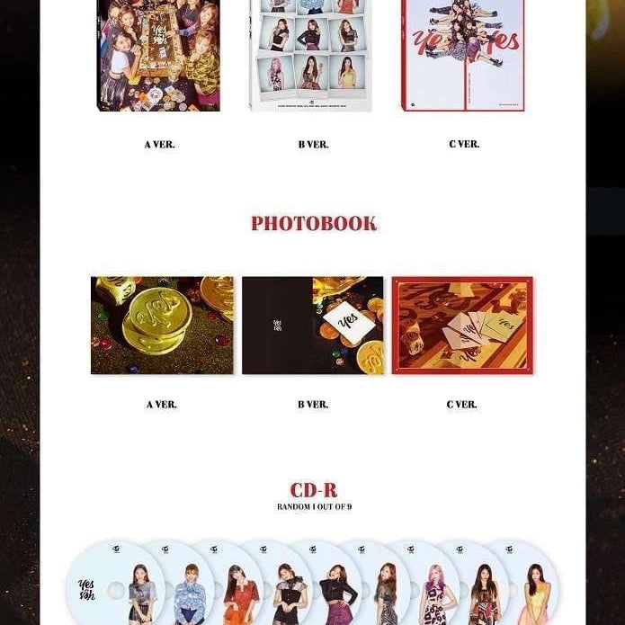 Korea Pop Store TWICE - YES OR YES (6TH MINI ALBUM) Kawaii Gifts 8809440338467