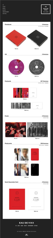 Korea Pop Store VIXX - VOL.3 [EAU DE VIXX] Kawaii Gifts 8809603541017