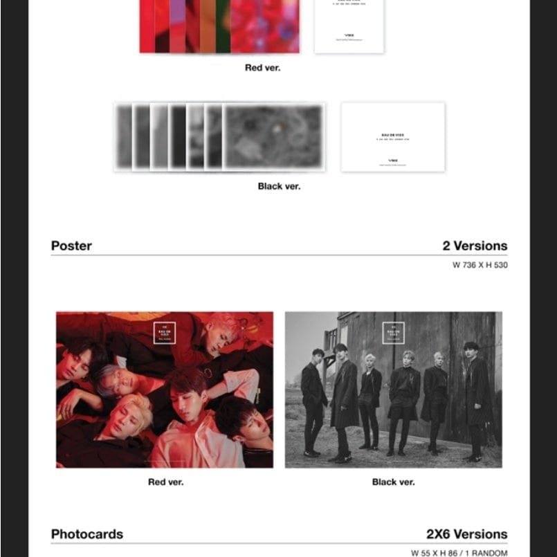 Korea Pop Store VIXX - VOL.3 [EAU DE VIXX] Kawaii Gifts 8809603541017