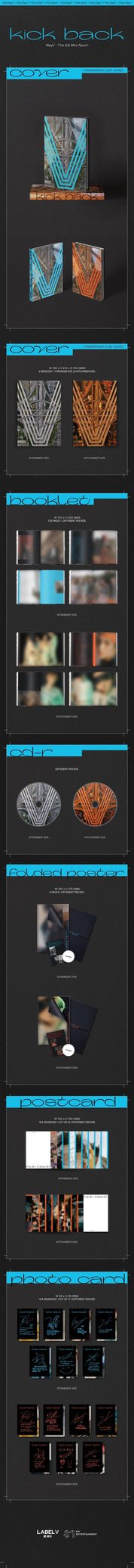 Korea Pop Store WAYV - 3RD MINI ALBUM [KICK BACK] Kawaii Gifts 8809633189586