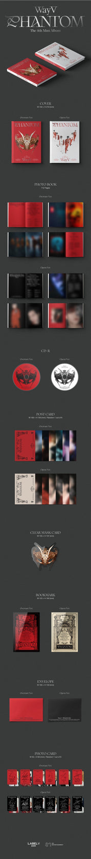 Korea Pop Store WayV - PHANTOM (4TH MINI ALBUM) Kawaii Gifts