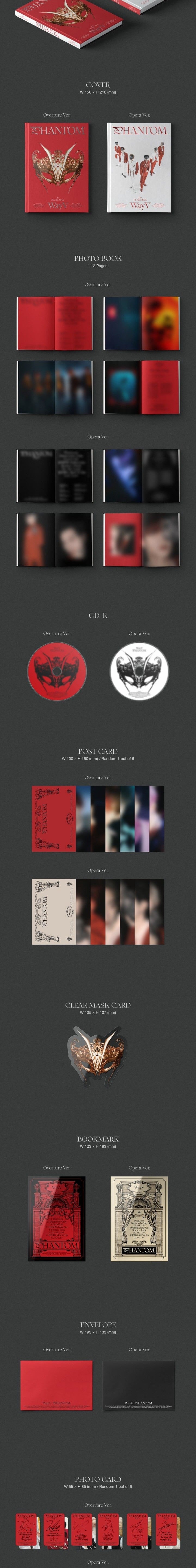 Korea Pop Store WayV - PHANTOM (4TH MINI ALBUM) Kawaii Gifts