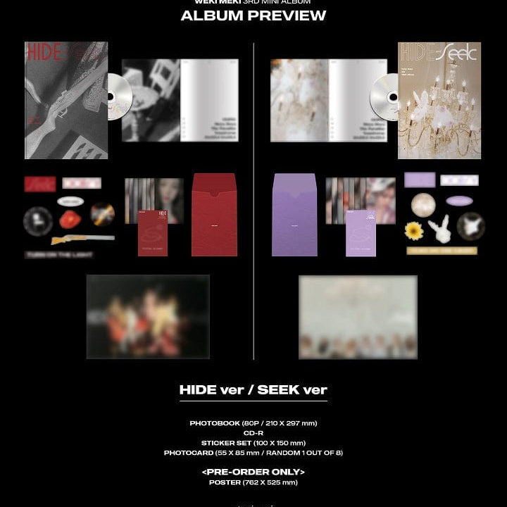 Korea Pop Store WEKI MEKI - Hide And Seek (3RD MINI ALBUM) Kawaii Gifts 8804775143502