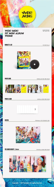 Korea Pop Store WEKI MEKI - WEME (1ST MINI ALBUM) Kawaii Gifts 8809516261262