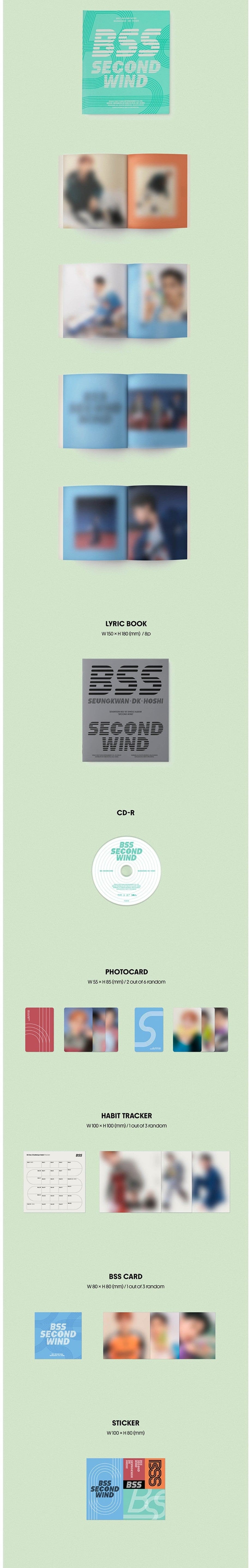 Korea Pop Store [WEVERSE] [BSS (SEVENTEEN)] 1ST SINGLE ALBUM 'Second Wind' Kawaii Gifts