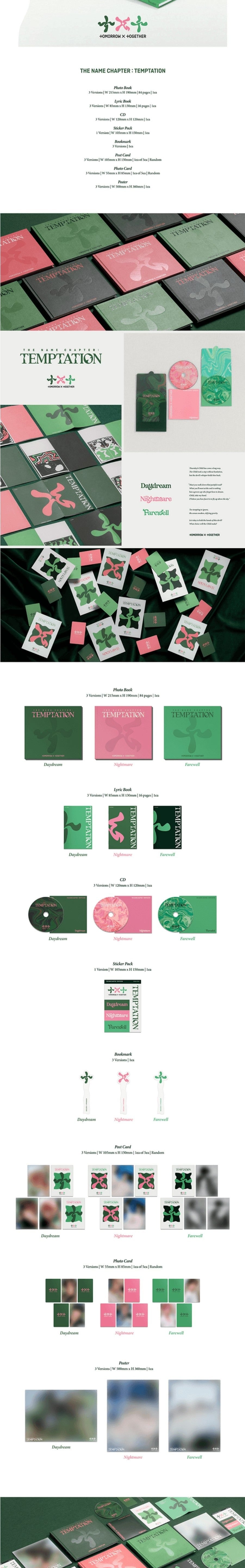 Korea Pop Store [WEVERSE] [TXT] THE NAME CHAPTER : Temptation Kawaii Gifts