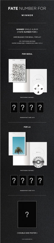 Korea Pop Store WINNER - FATE NUMBER FOR (SINGLE ALBUM) Kawaii Gifts 8809269507624