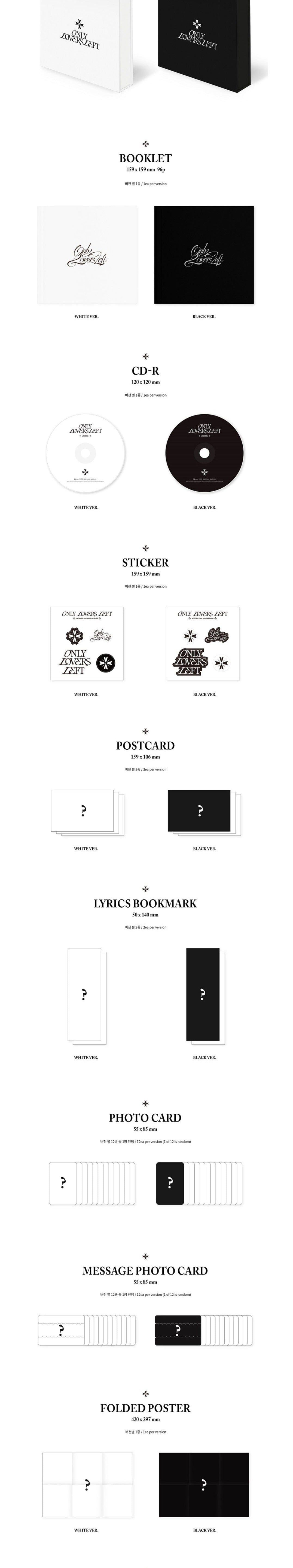 Korea Pop Store WOODZ - ONLY LOVERS LEFT (3RD MINI ALBUM) Kawaii Gifts 8809704422710