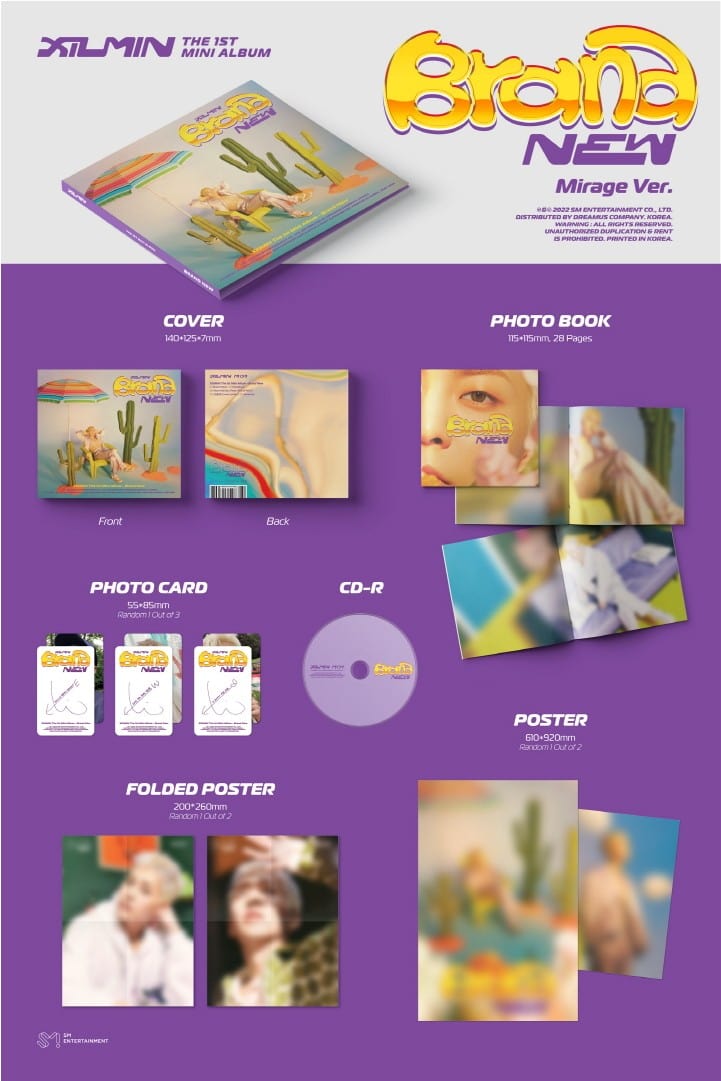Korea Pop Store XIUMIN - Brand New (1ST MINI ALBUM) [DIGIPACK VER.] Kawaii Gifts