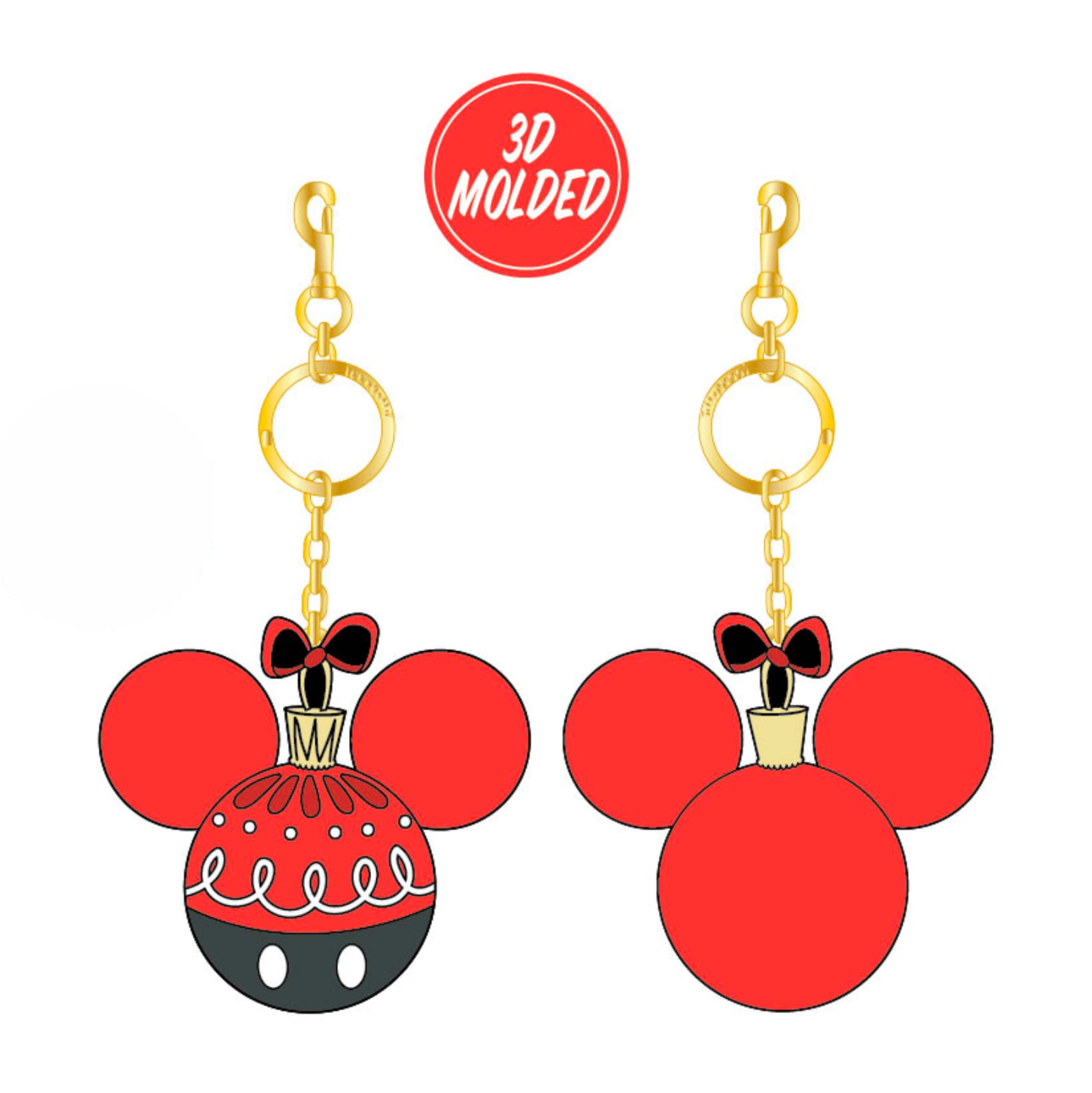 Loungefly Loungefly Disney Mickey Ornament 3D Molded Keychain Kawaii Gifts