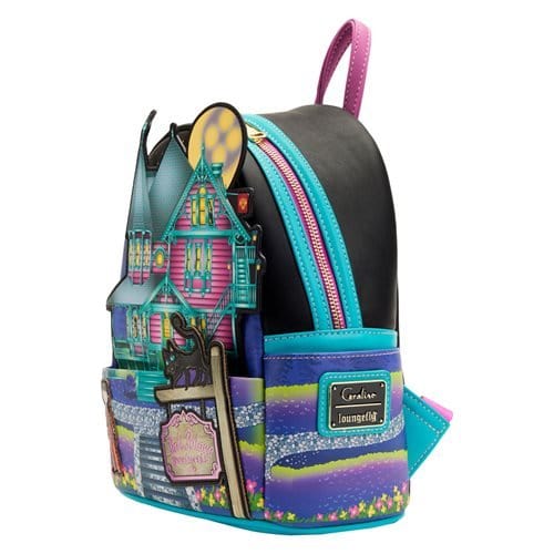 coraline mini backpacks Loungefly Coraline House Glow in the Dark Mini Backpack