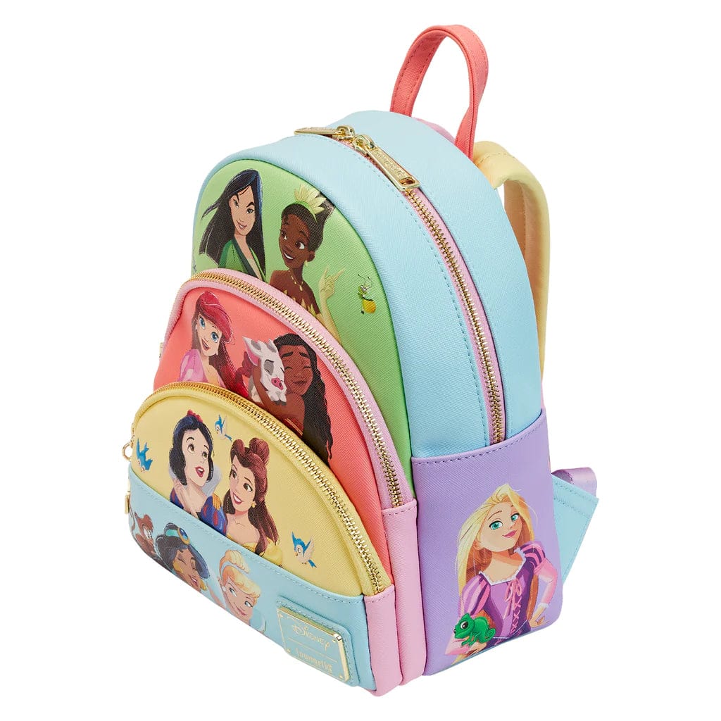 Loungefly Loungefly Disney Princess Triple Pocket Mini Backpack Kawaii Gifts 671803447059