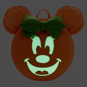 Loungefly Loungefly Minnie Mouse Glow in the Dark Pumpkin Mini Backpack Kawaii Gifts 671803426115