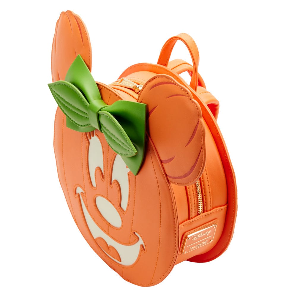 Loungefly Loungefly Minnie Mouse Glow in the Dark Pumpkin Mini Backpack Kawaii Gifts 671803426115