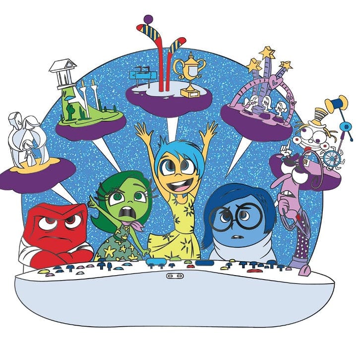 Loungefly Loungefly Pixar Inside Out Control Pannel Pin Kawaii Gifts