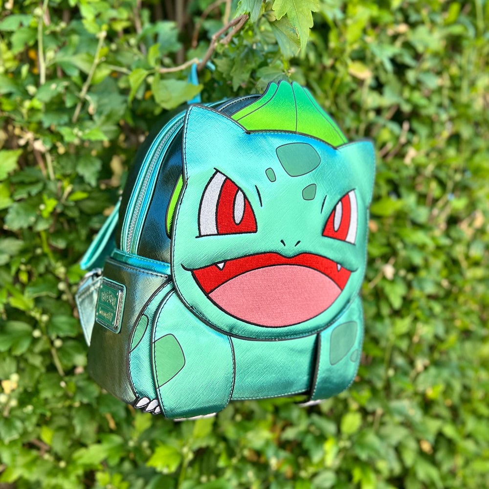 Loungefly Loungefly Pokemon Metallic Bulbasaur Cosplay Mini Backpack Kawaii Gifts 671803403956