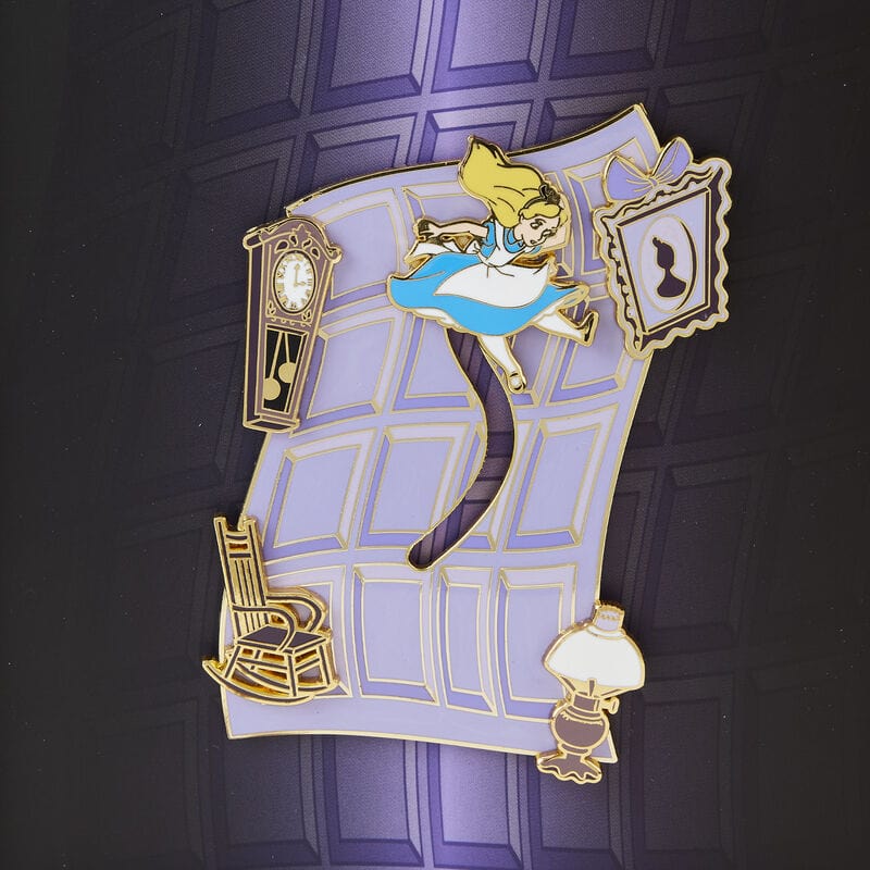 Loungefly LF Alice in Wonderland Falling Down the Rabbit Hole 3" Collector Box Pin Kawaii Gifts 671803391857