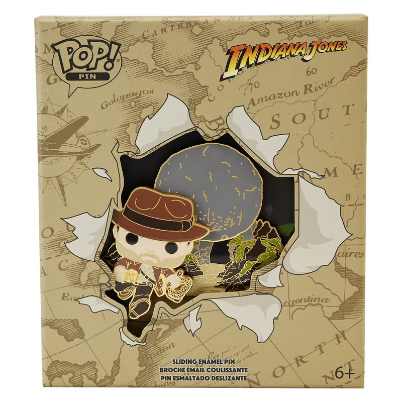 Loungefly LF Pop! Indiana Jones Raiders of the Lost Ark Sliding Pin Kawaii Gifts 671803392120