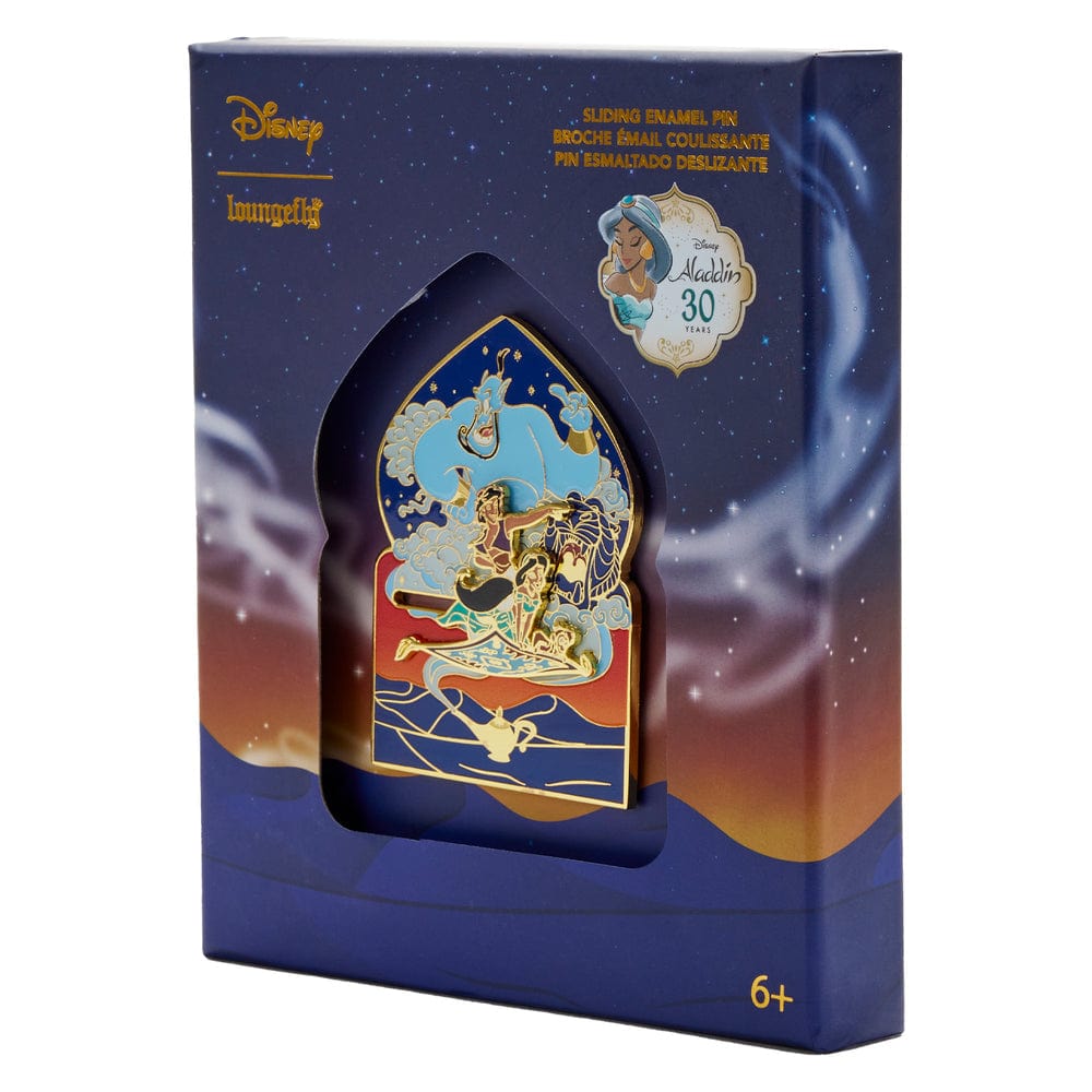 Loungefly Loungefly Disney Aladdin 30th Anniversary 3" Collector Box Pin Kawaii Gifts 671803424654