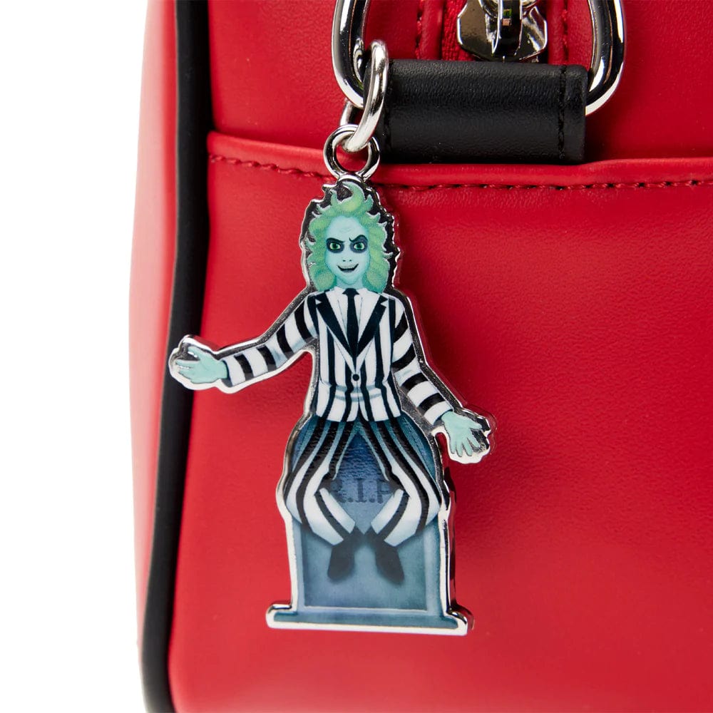 Loungefly Loungefly BeetleJuice Glow in the Dark Graveyard Sign Cross Bodybag Kawaii Gifts 671803437623
