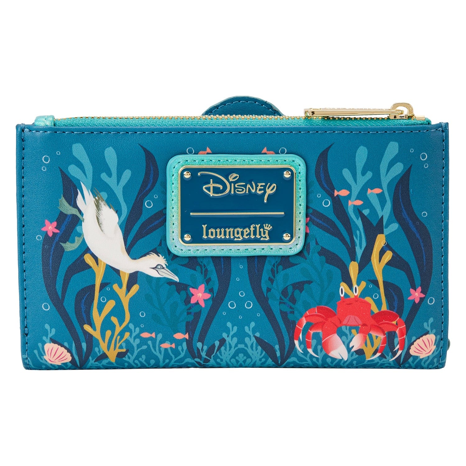 Loungefly Loungefly Disney The Little Mermaid Ariel Live Action Flap Wallet Kawaii Gifts 671803455429