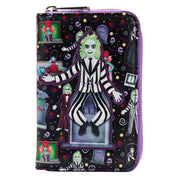 Loungefly Loungefly Beetlejuice Icons Zip Around Wallet Kawaii Gifts 71803437609