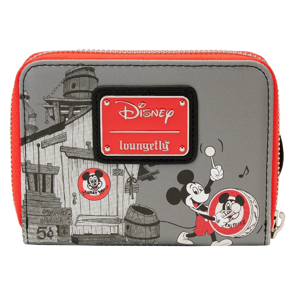Loungefly Loungefly Disney 100th Mickey Mouse Club Zip Around Wallet Kawaii Gifts 671803451384