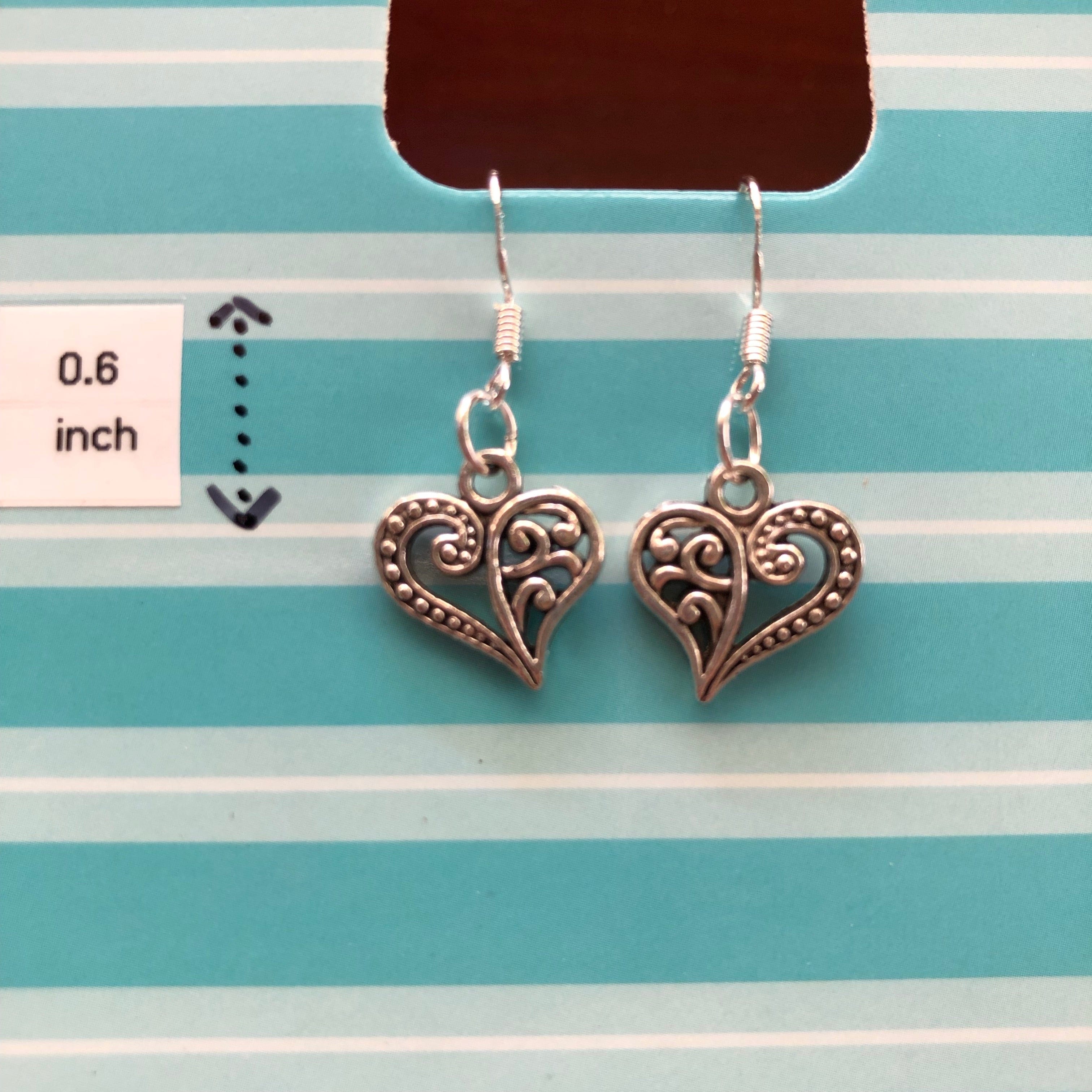 Macaron Flower Heart Earrings with Silver Hooks Kawaii Gifts 27667081