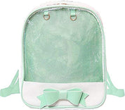 Macaron Laced Up Ita Bag Backpack with Clear Window Kawaii Gifts 76144963