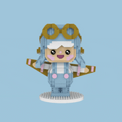Momiji Momiji Mini Bricks Kits Adventure Pilot Kawaii Gifts