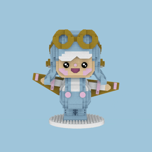 Momiji Momiji Mini Bricks Kits Adventure Pilot Kawaii Gifts