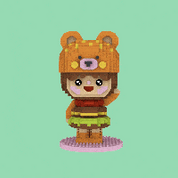 Momiji Momiji Mini Bricks Kits Burger Bear Kawaii Gifts
