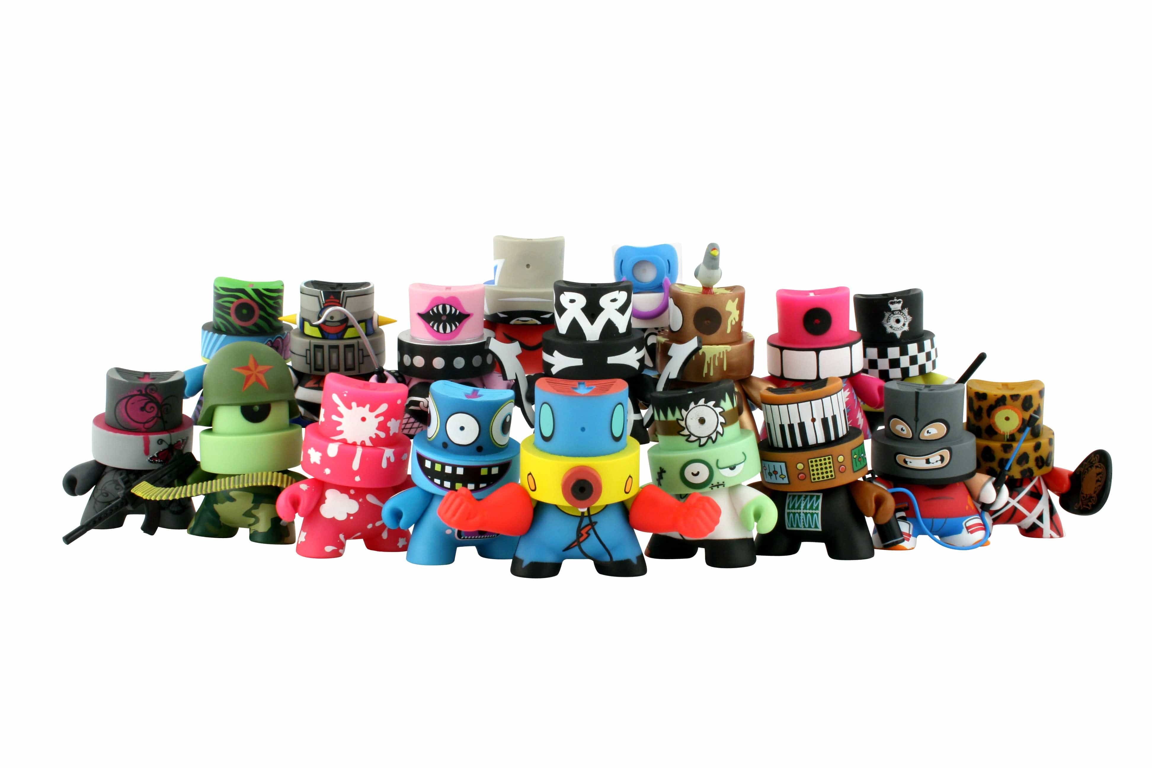 NECA Kid Robot Fat Cap 3" Figure Blind Box Series 2 Kawaii Gifts 883975013646