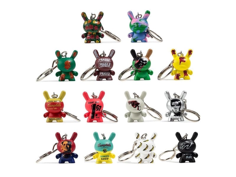 NECA Warhol 1.5" Dunny Keychain Series from Kidrobot Kawaii Gifts 883975148201