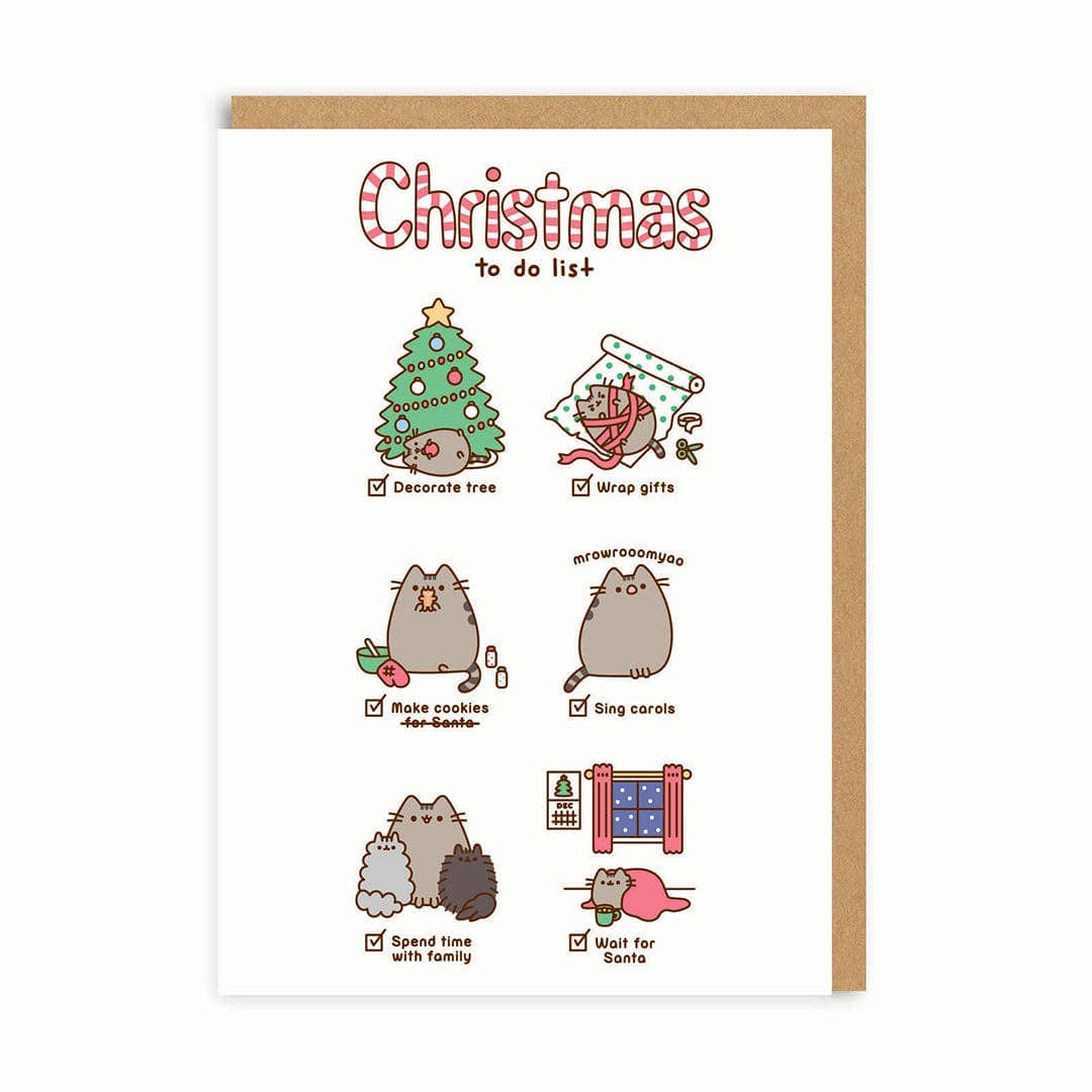 Pusheen Christmas To Do List