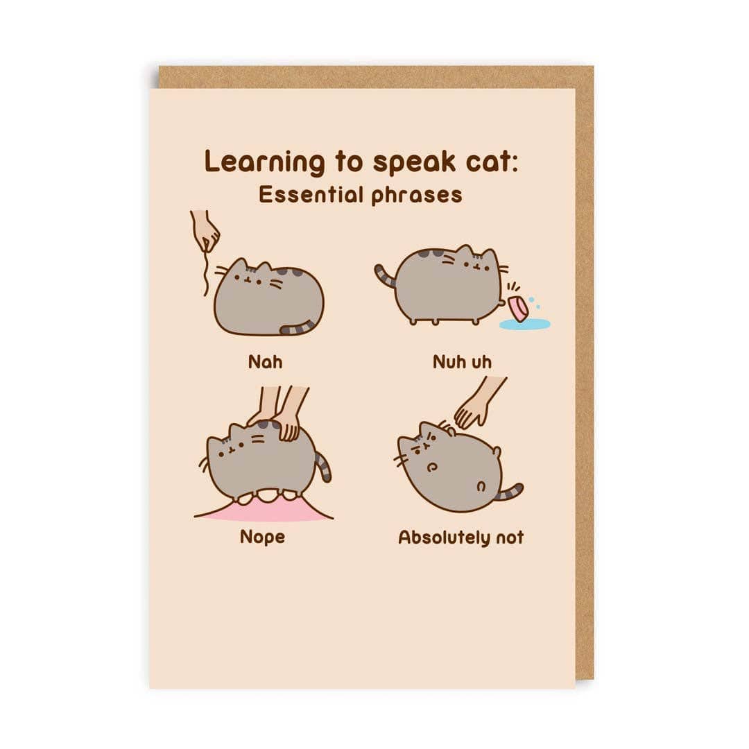 Ohh Deer Pusheen Learning To Speak Cat: Essential Phrases - CLC Kawaii Gifts 5056392406680