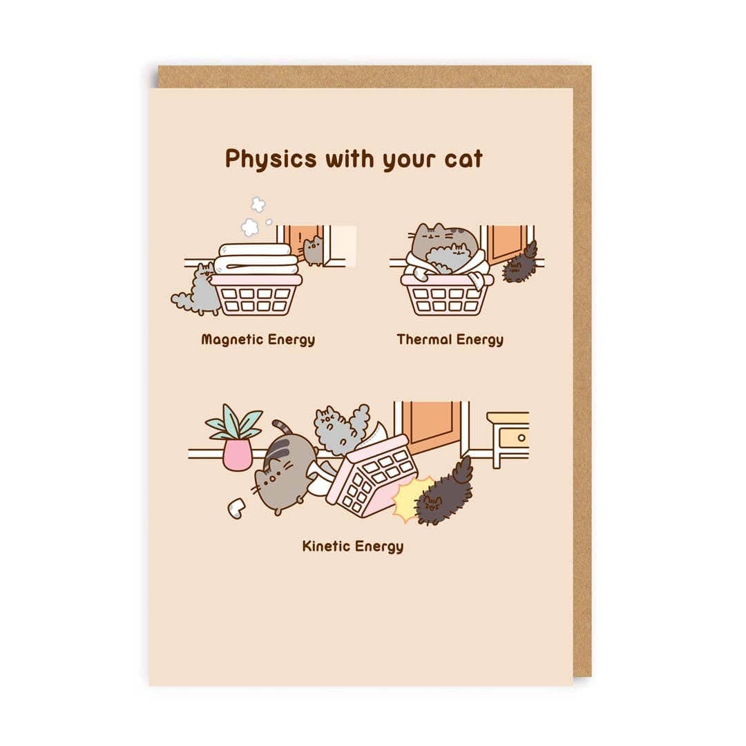 Ohh Deer Pusheen Physics With Your Cat - CLC Kawaii Gifts 5056392406581