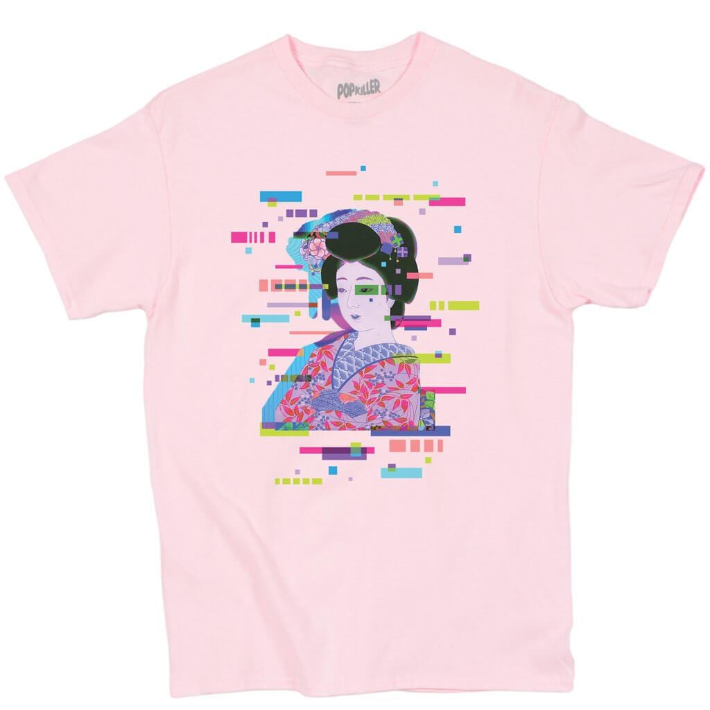 PopKiller Neo Ukiyoe Glitchin The Maiko Classic T-Shirt Kawaii Gifts