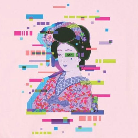 PopKiller Neo Ukiyoe Glitchin The Maiko Classic T-Shirt Kawaii Gifts