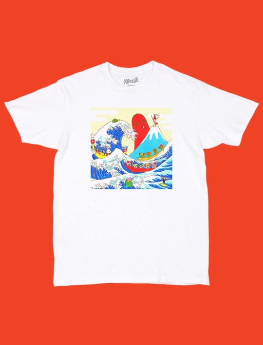 PopKiller Popkiller NAOSHI THE GREAT OCTOPUS WAVE CLASSIC T-SHIRT Kawaii Gifts