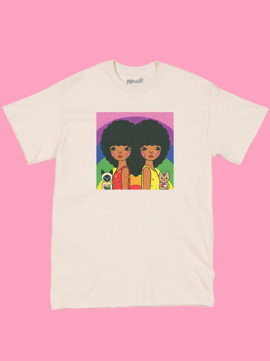 PopKiller Popkiller NAOSHI WE LOVE RAINBOW CLASSIC T-SHIRT Kawaii Gifts
