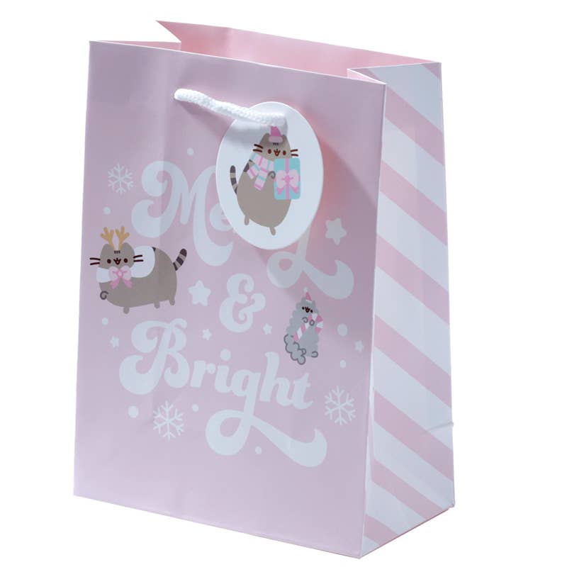 Puckator Ltd Pusheen Cat Christmas Holidays Gift Bag - Medium Kawaii Gifts