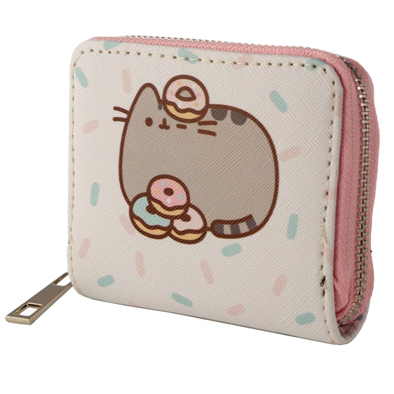 Puckator Ltd Pusheen Foodie Cat Zip Around Small Wallet Purse Donut with Sprinkles Kawaii Gifts 36015830