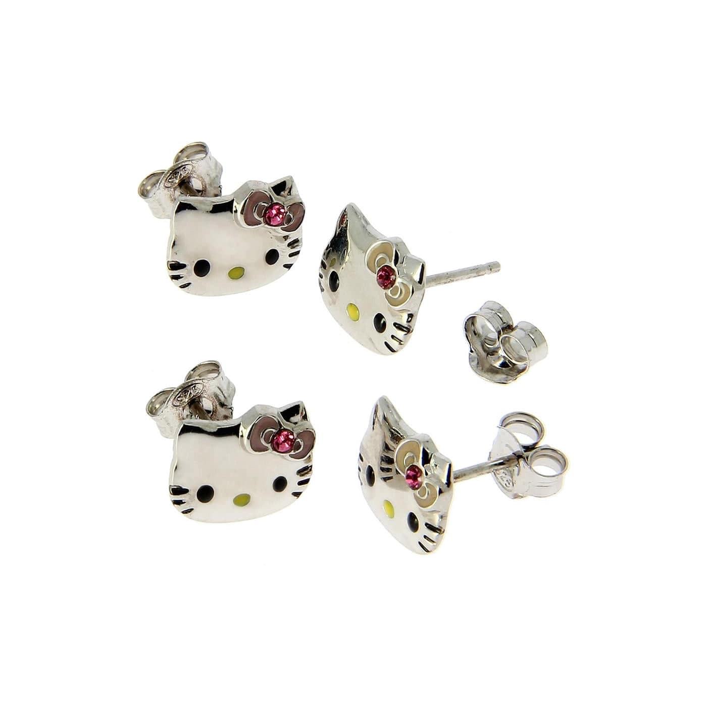 Reliancegifts Limited Hello Kitty 925 Sterling Silver Earrings Silver Bling Kawaii Gifts 51474390
