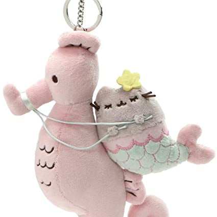 Spin Master Mermaid Pusheen and Seahorse Deluxe Keychain Kawaii Gifts 028399112913