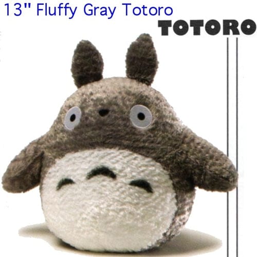 My Neighbor Totoro 13" Fluffy Gray Totoro Plush