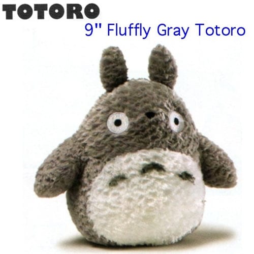 My Neighbor Totoro 9" Fluffy Gray Totoro Plush