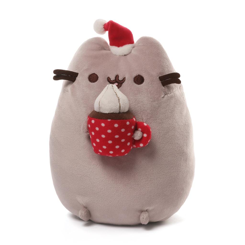 Spin Master Pusheen Christmas Hot Chocolate 10" Plush Kawaii Gifts 028399086733