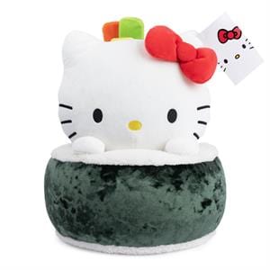 Spin Master Sanrio Oishii Sushi Friends Plushies: Hello Kitty, Cinnamoroll & Gudetama 10" Hello Kitty Maki Roll Kawaii Gifts