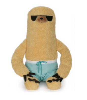 Sloth with Swim Trunks Plushy